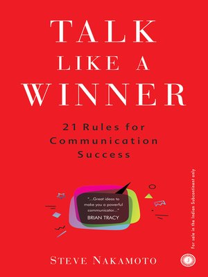 cover image of Talk Like A Winner